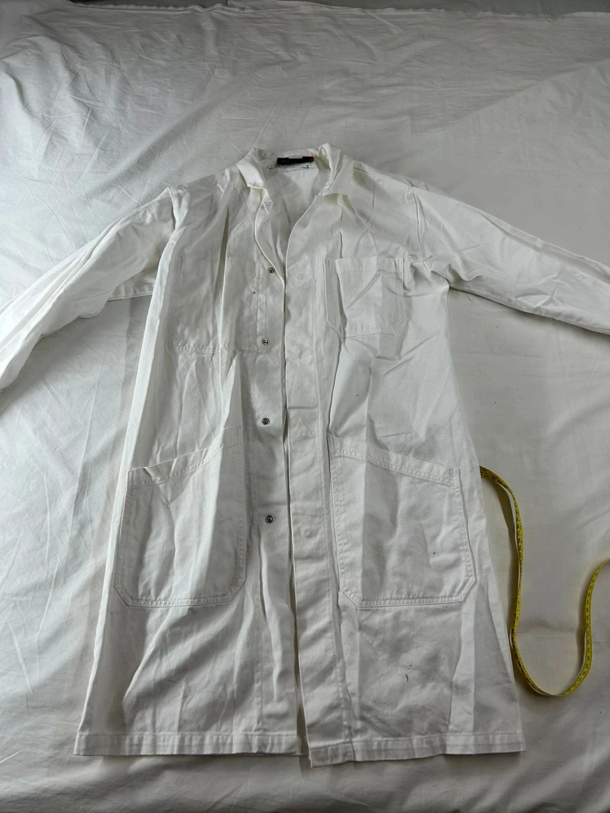 Chemise tablier blanc vintage molinel